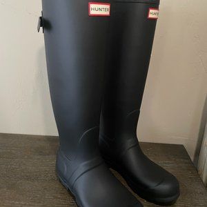 Tall Hunter Boots (Matte Black, Size Women's 9)